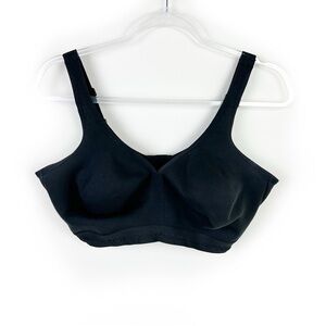 Cacique Black Bra 40F (3DDD) Unlined Full Coverage No Wire Soft Tshirt Bra